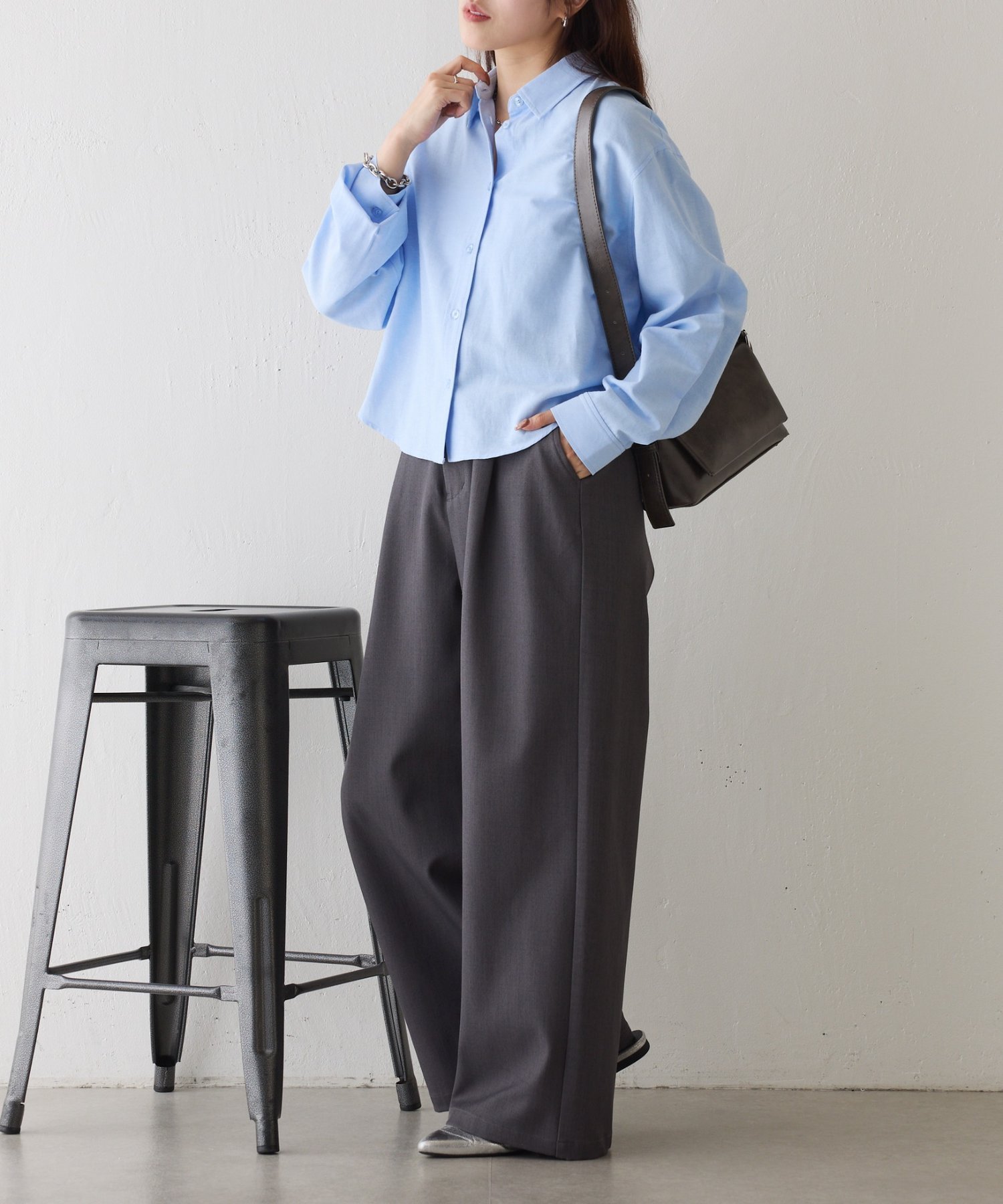 COLONY 2139｜ピンオックスワイドクロップドシャツ | Rakuten Fashion