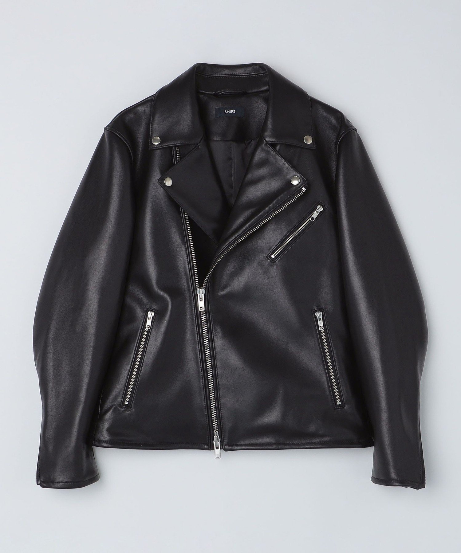 SHIPS｜SHIPS: ラムレザー ダブル ライダースジャケット | Rakuten