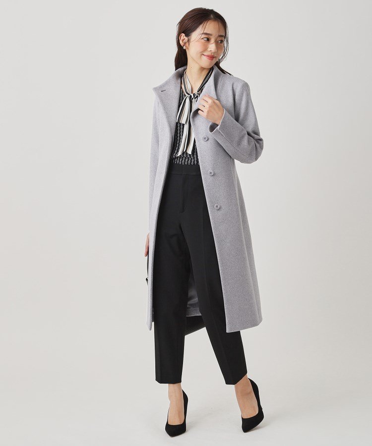 COUP DE CHANCE｜【カシミヤ混/日本製】Iラインスタンドウィングカラー