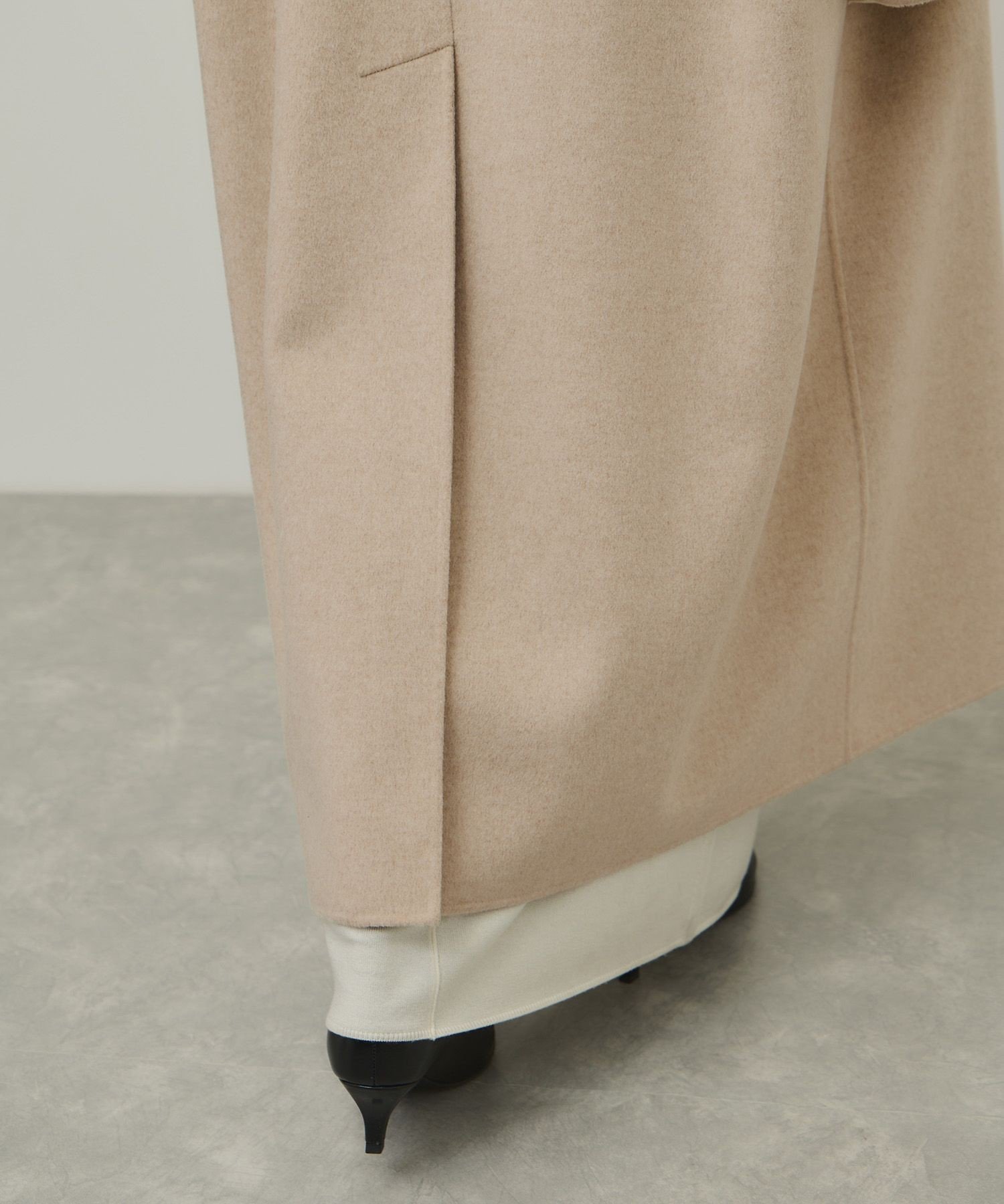 ADAM ET ROPE'｜【EMOELLE】Colombo カシミヤブレンドリバーコート