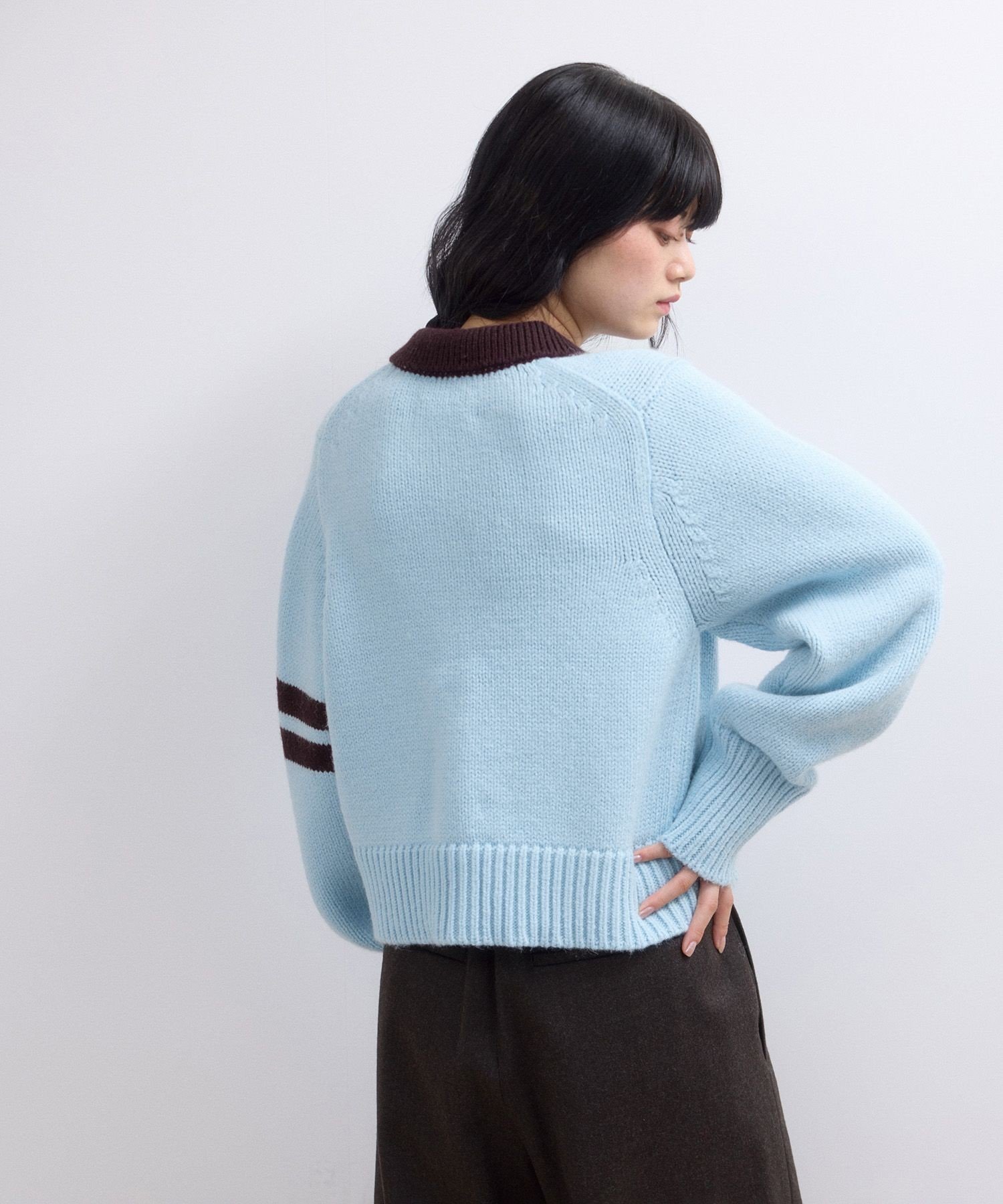 ADAM ET ROPE'｜【WEB限定】ポロニットカーディガン | Rakuten Fashion