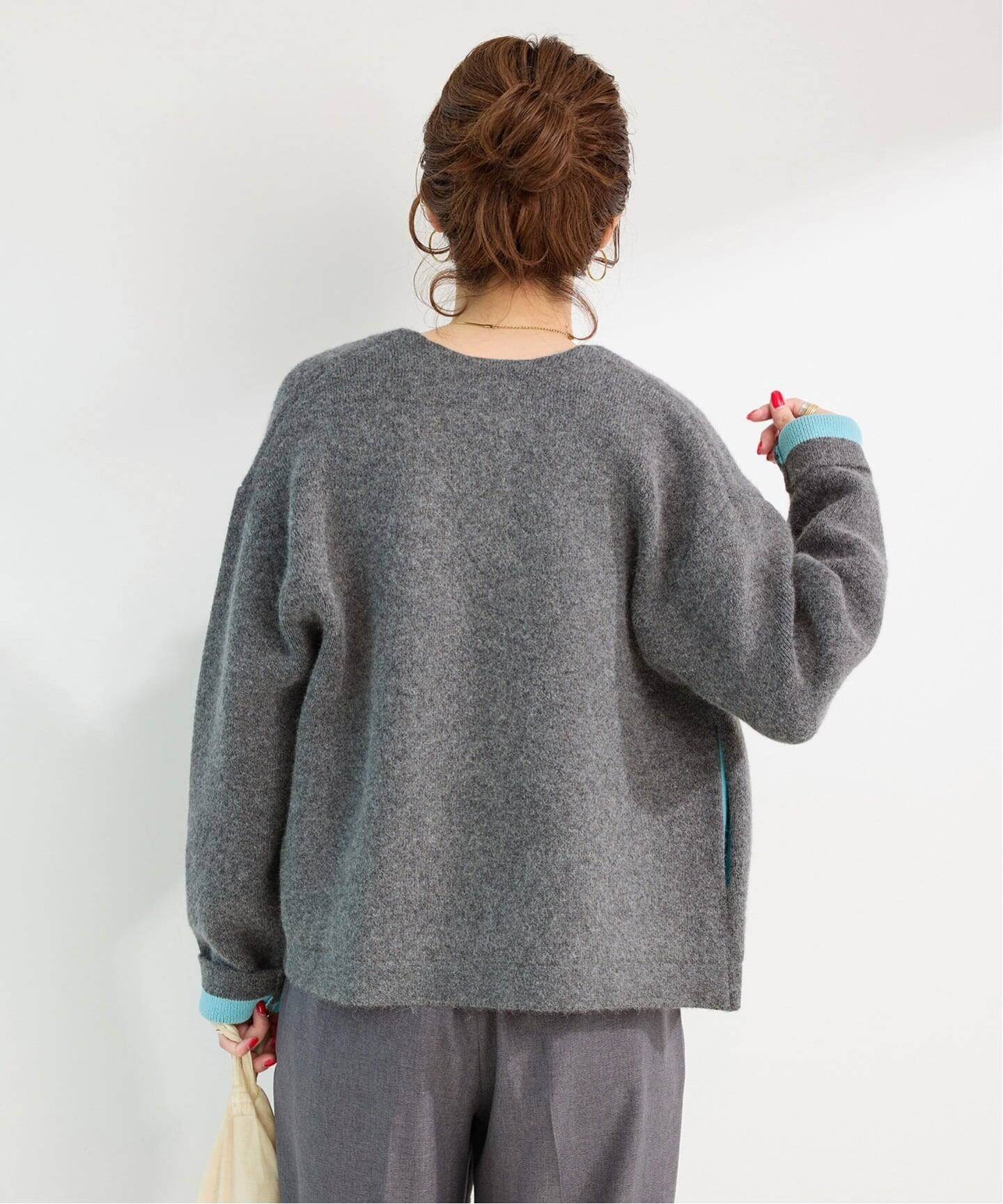 B.C STOCK｜《追加2》2層スムース編みニットブルゾン | Rakuten