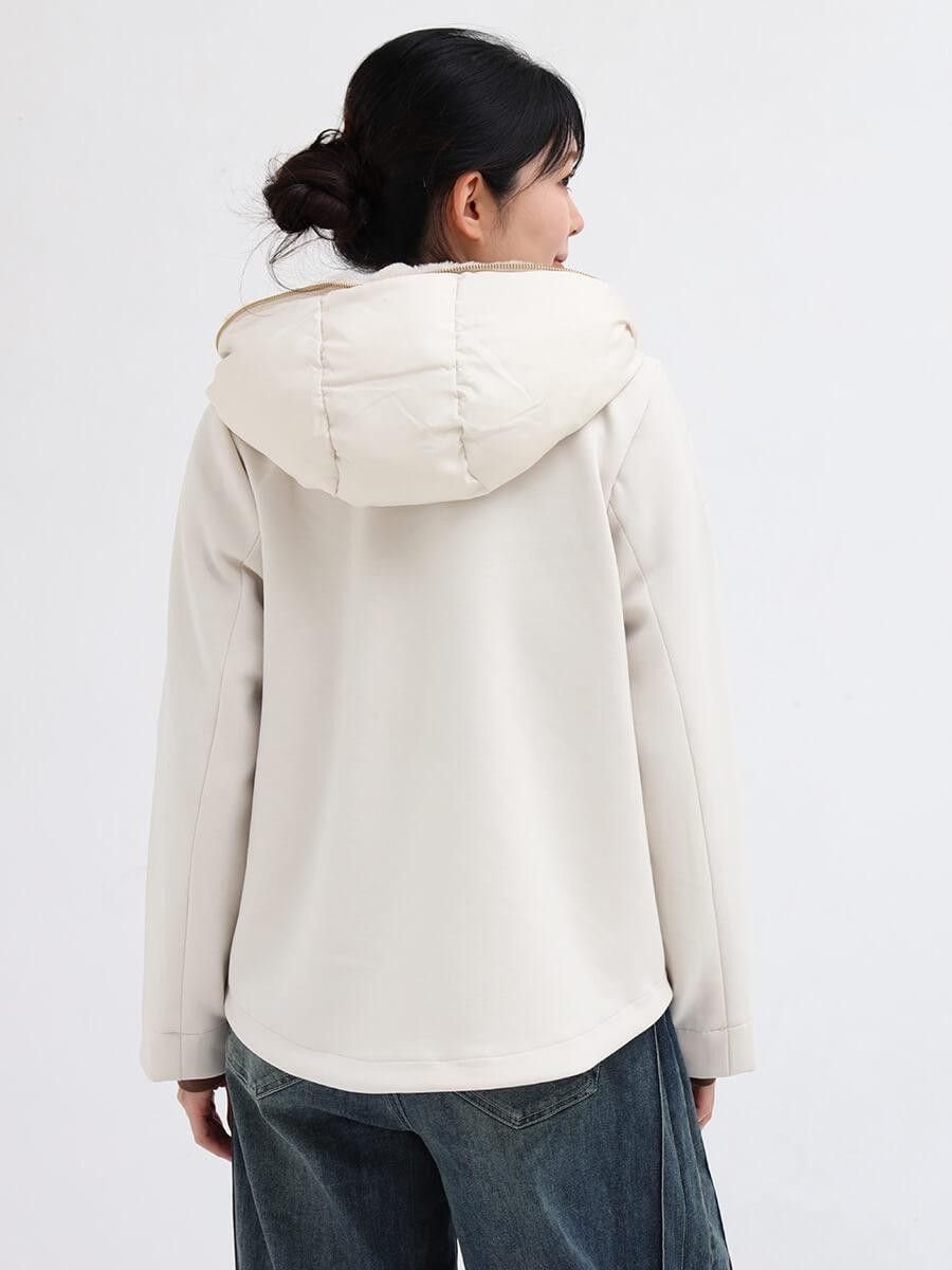 LASUD｜フェイクファーフードショートブルゾン | Rakuten Fashion(楽天