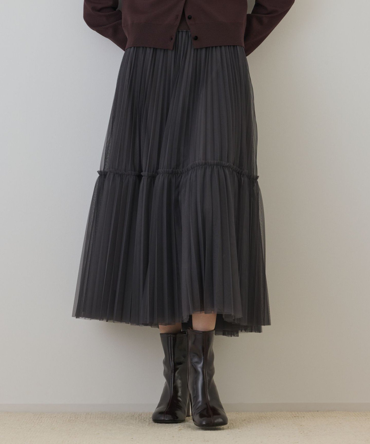 GRACE CONTINENTAL｜チュールティアードスカート | Rakuten Fashion