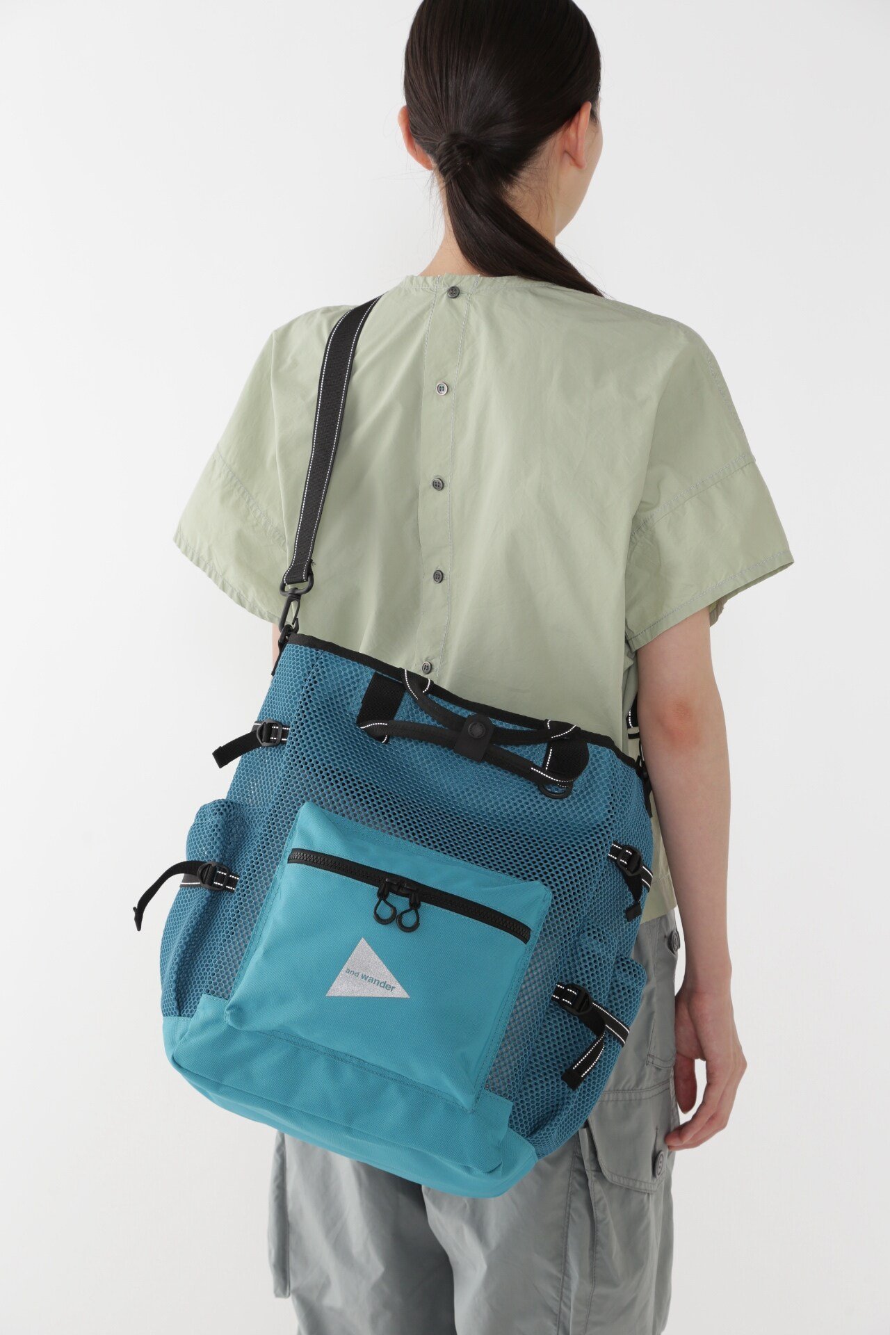 and wander｜3D mesh 2way tote bag | Rakuten Fashion(楽天