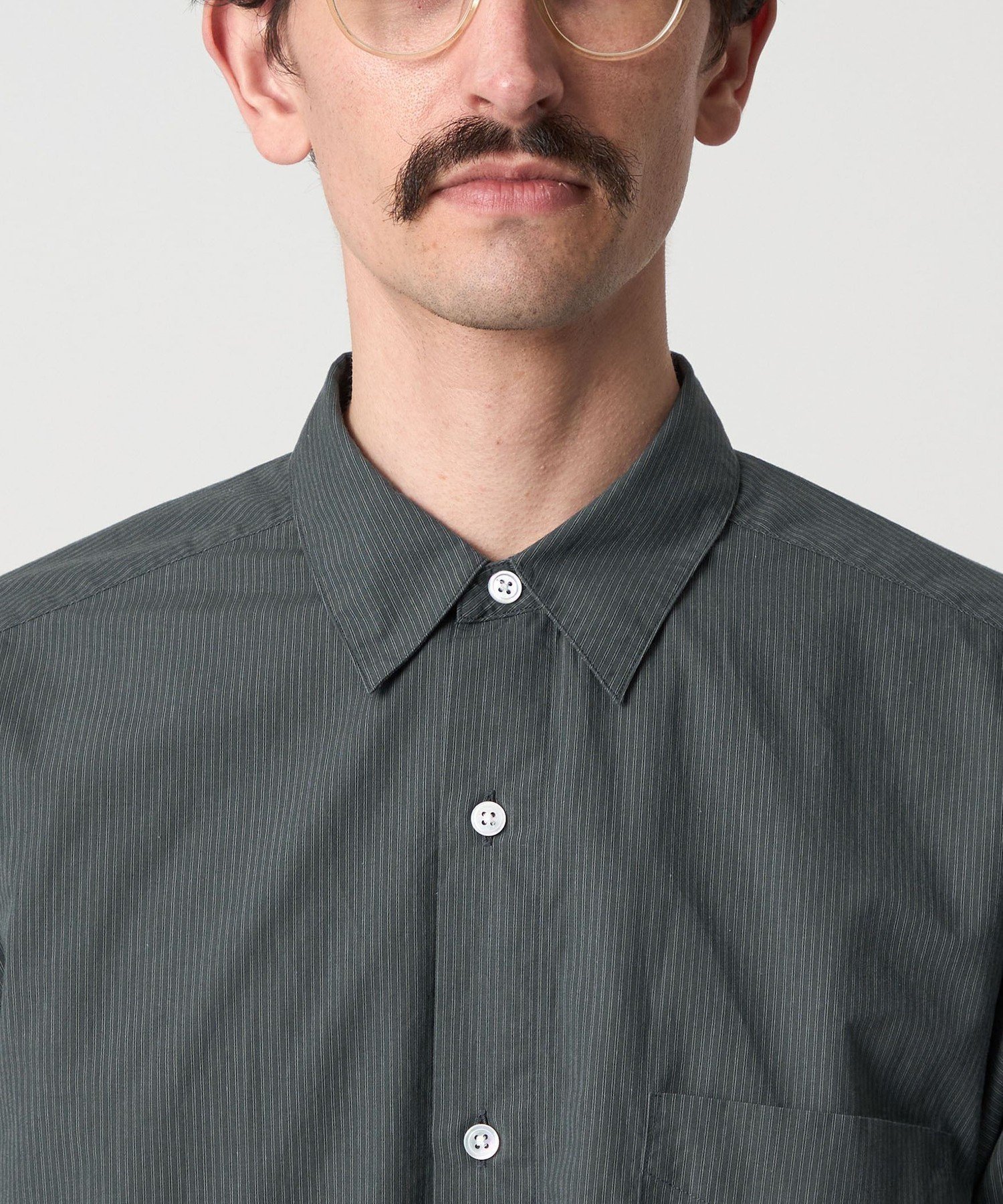 Steven Alan コンパクトヤーン ストライプ レギュラーカラー シャツ BEAUTY&YOUTH UNITED ARROWS｜<Steven Alan> 60 コンパクトヤーン