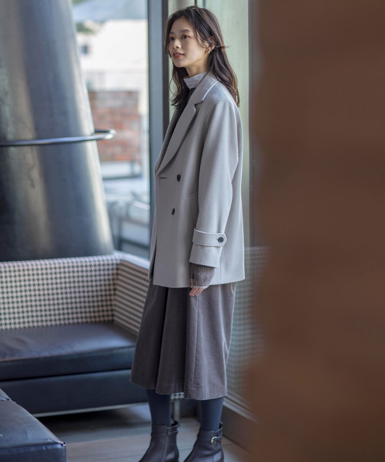 J.PRESS｜Jackal 140sソフトメルトン Pコート | Rakuten Fashion(楽天