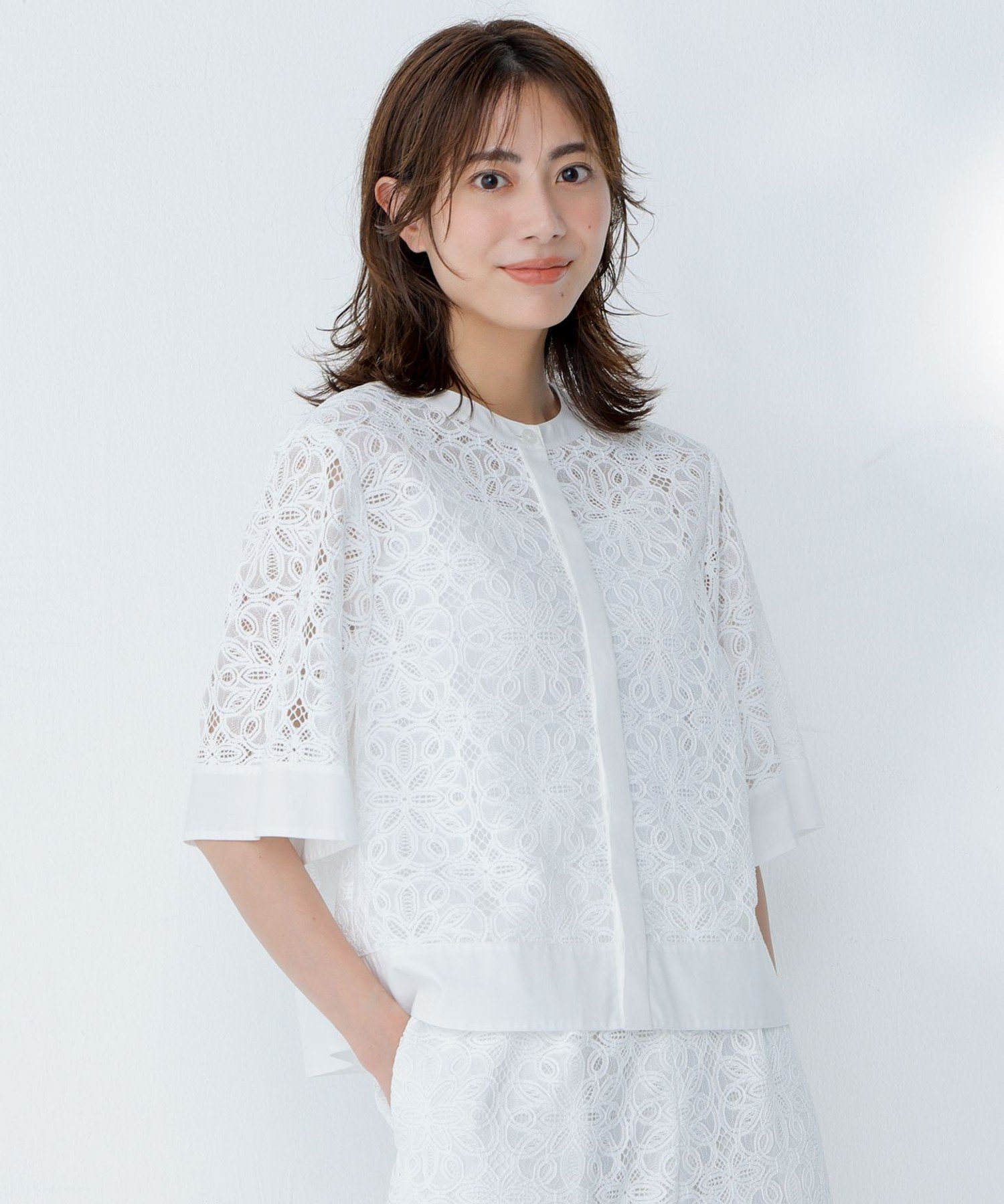 自由区｜フラワータイルレース ブラウス | Rakuten Fashion(楽天