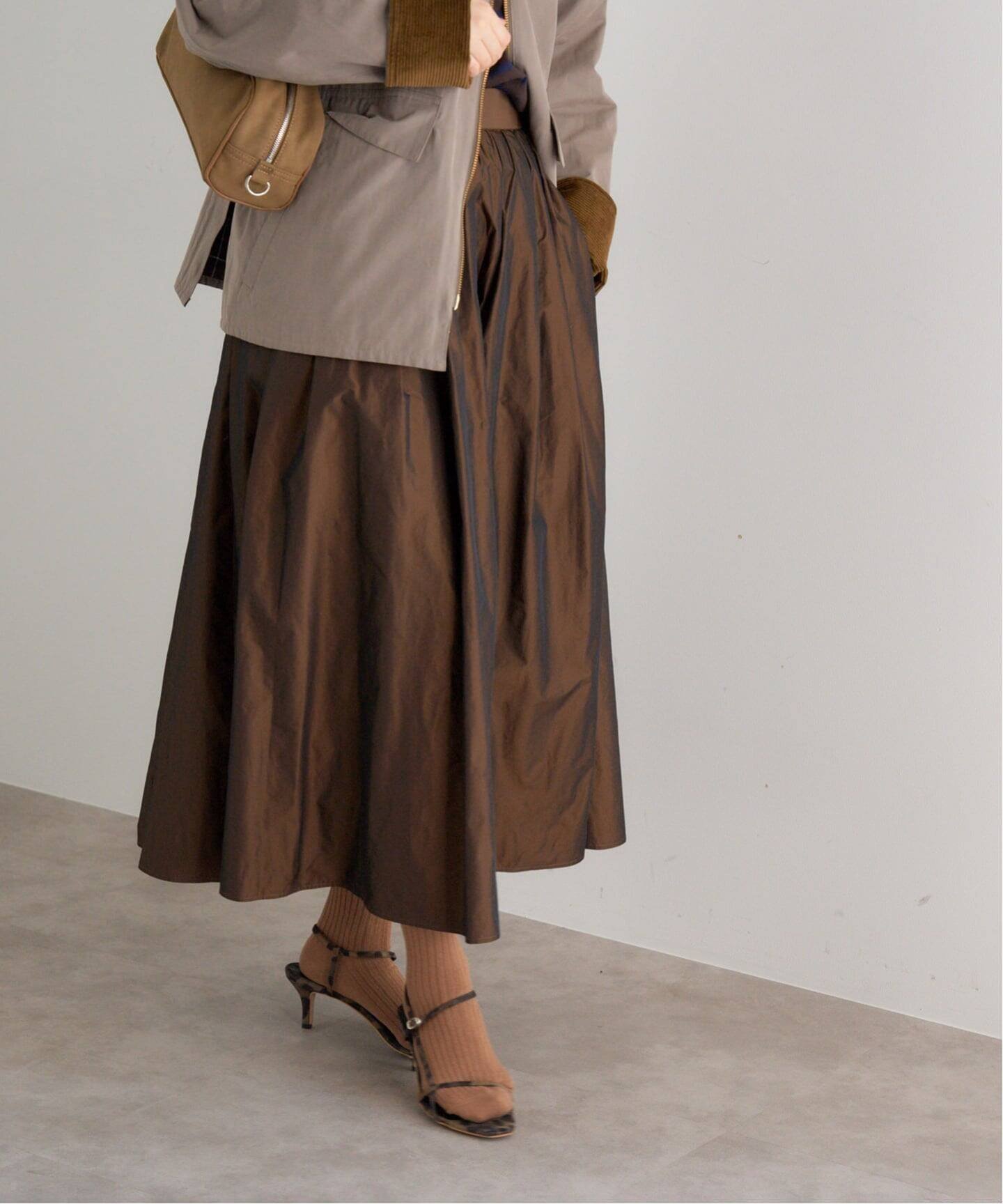 IENA｜《追加2・一部店舗限定》タフタフレアスカート | Rakuten