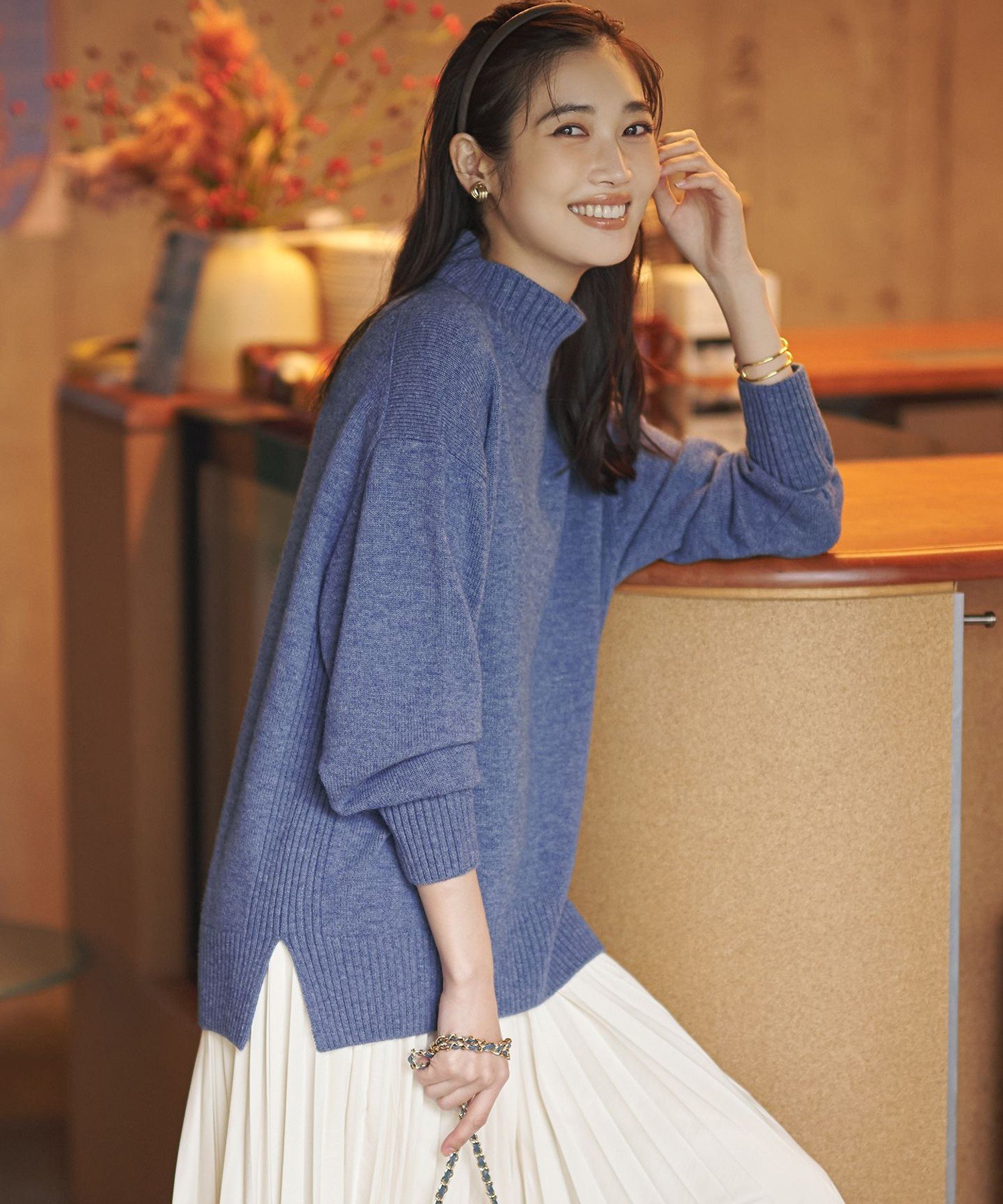 23区｜【見上愛さんコラボカラー/Oggi掲載】カシミヤブレンド