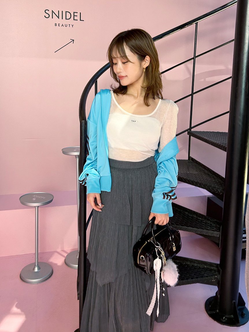 SNIDEL｜【Chacott】シアーリブニット | Rakuten Fashion(楽天