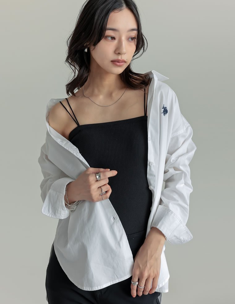 楽天市場】プリスティン カップ付き テレコキャミソールの通販