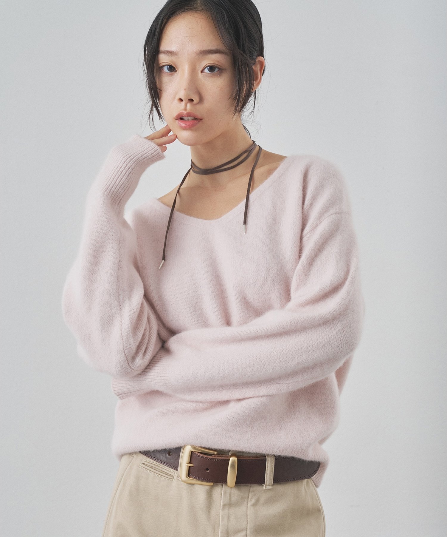 Whim Gazette｜フォックスウール Vネックプルオーバー | Rakuten