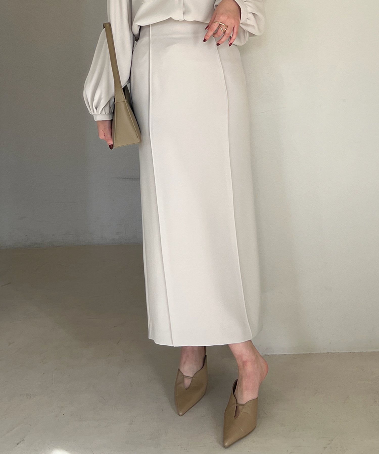 anuans｜ダブルサテンナロースカート | Rakuten Fashion(楽天