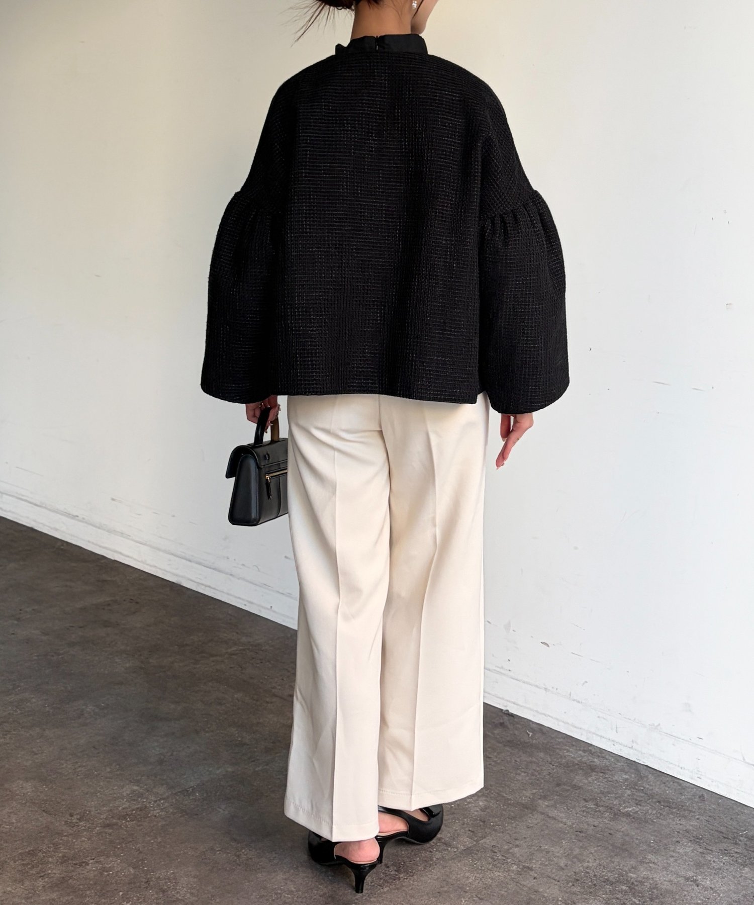 Chez toi｜【セレモニー対応可】袖フレアツイードジャケット | Rakuten