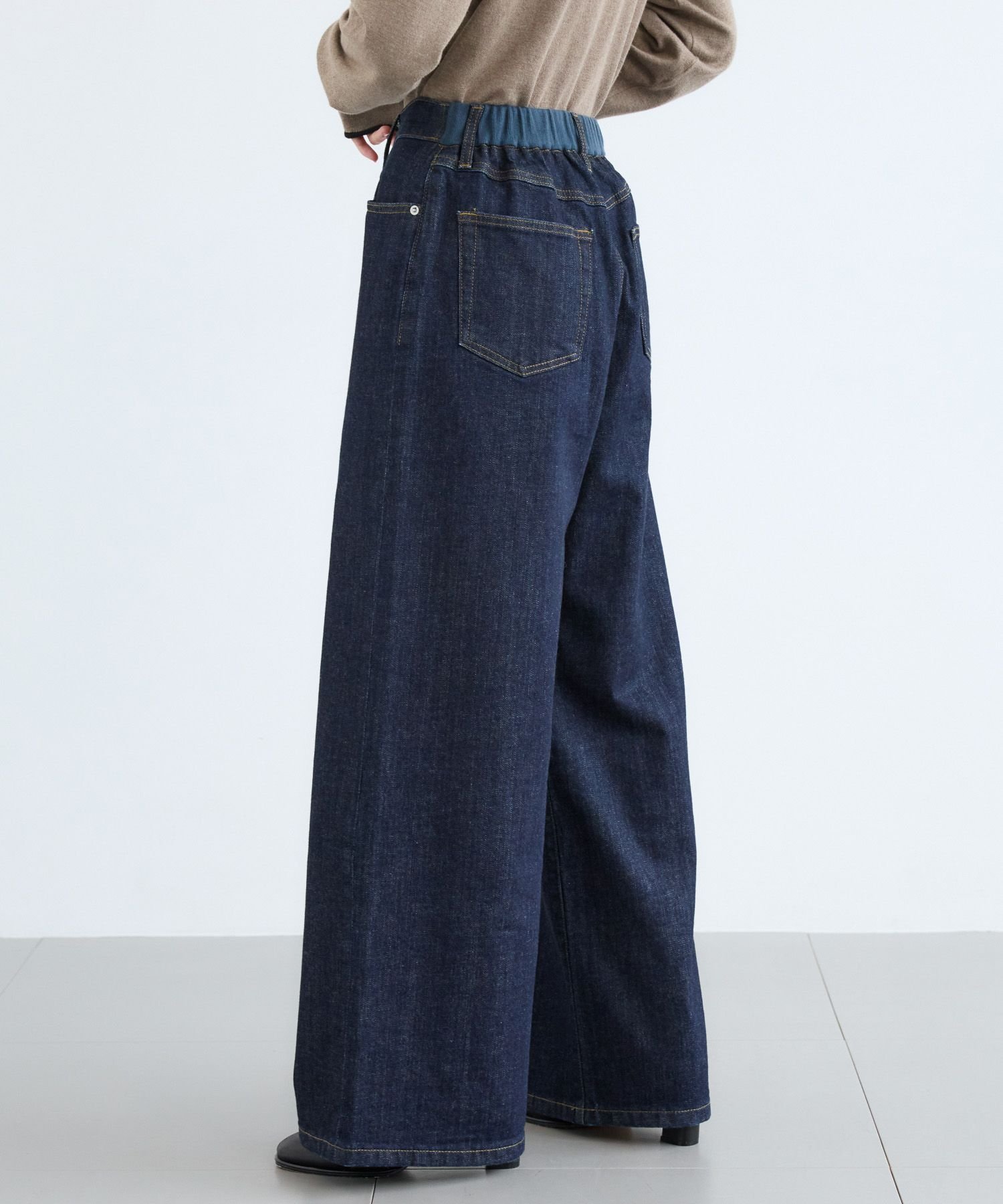 BARNYARDSTORM｜ソフトウエストワイドデニムパンツ【一部店舗限定