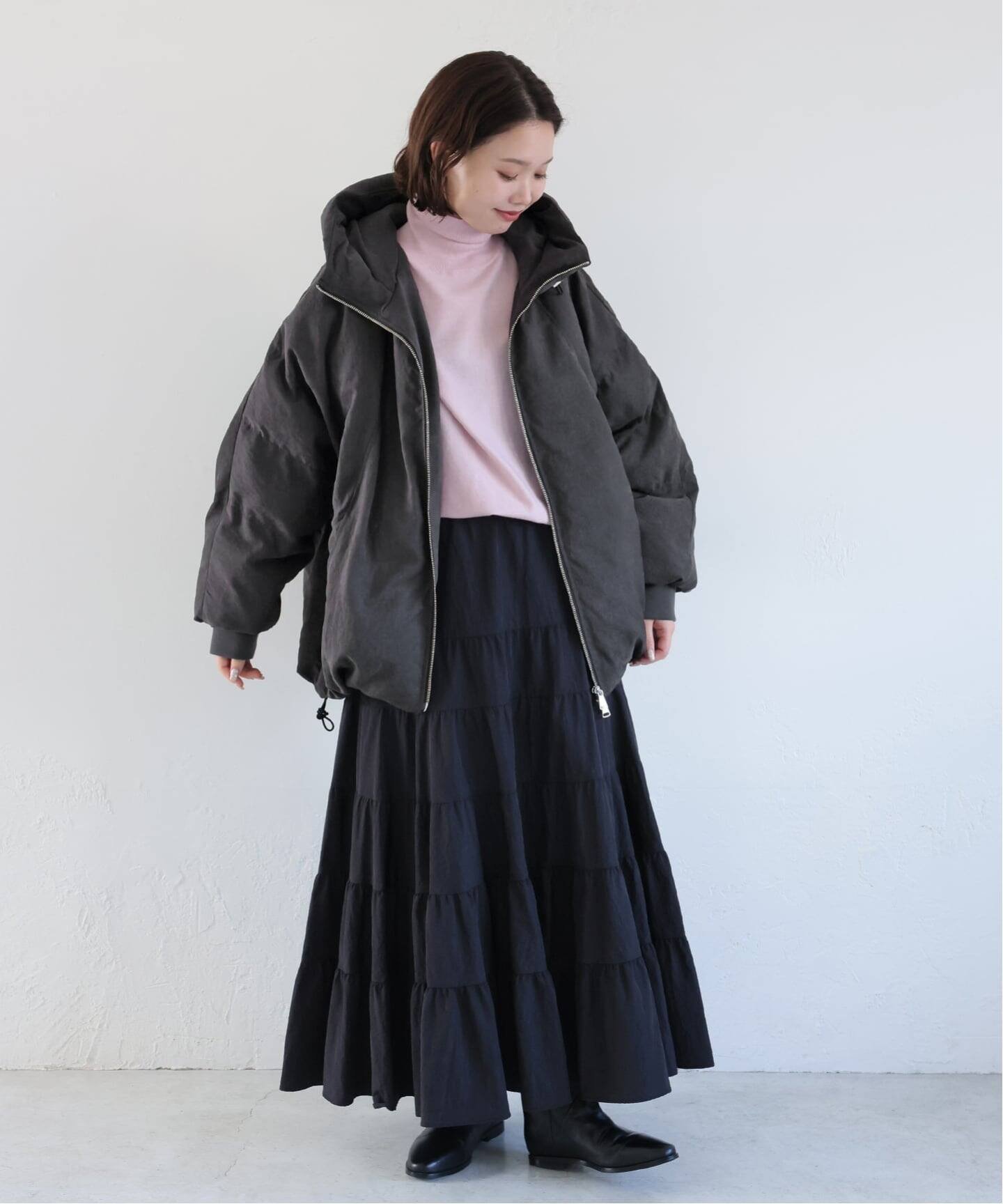 SLOBE IENA｜中綿ボリュームフードブルゾン | Rakuten Fashion(楽天