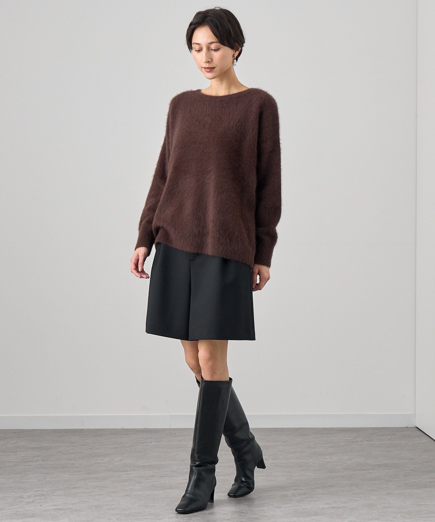 ANAYI｜ストレッチウールキュロットパンツ | Rakuten Fashion(楽天