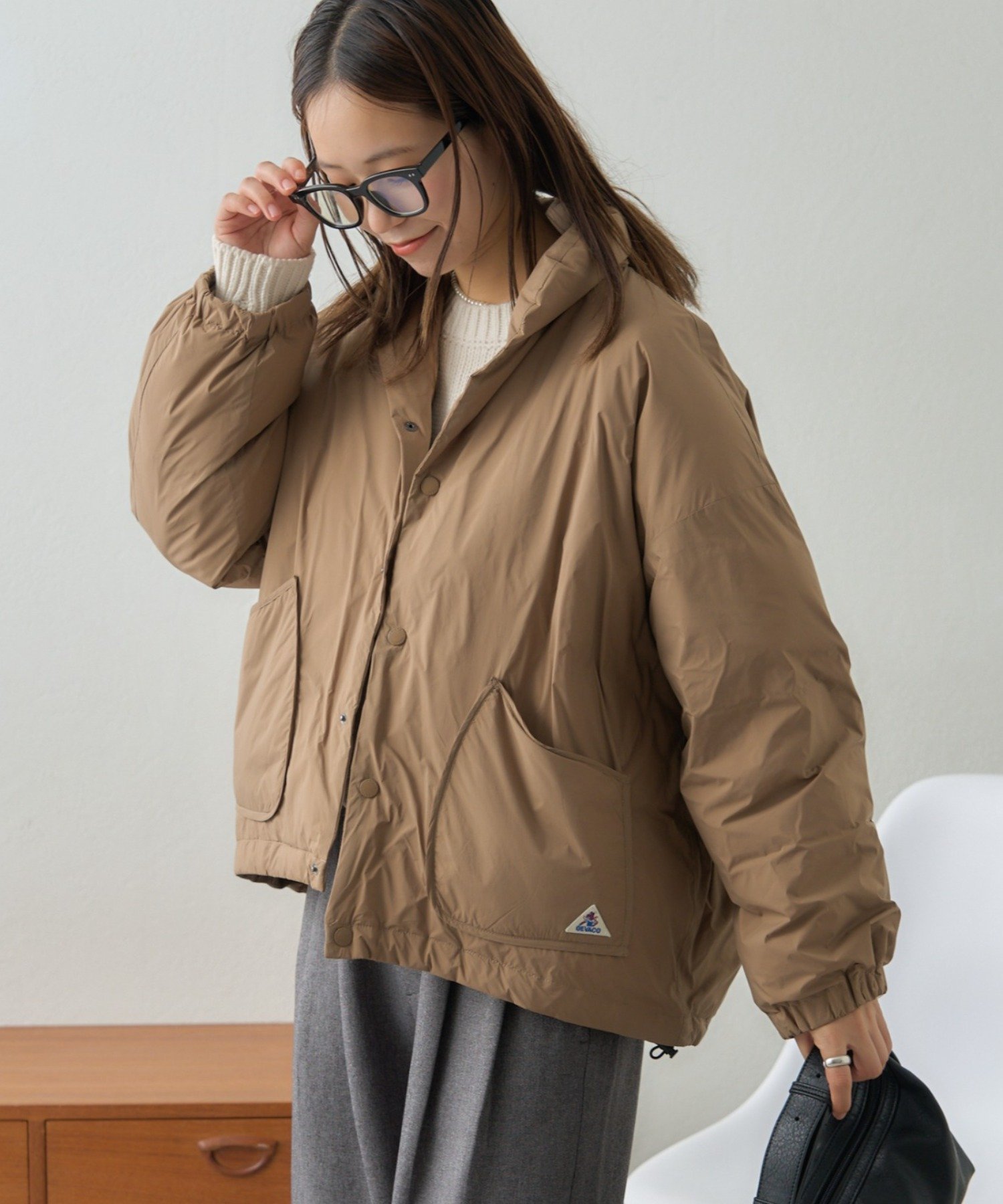 CIAOPANIC TYPY｜【GEVACO】ノンステッチミドル中綿ジャケット