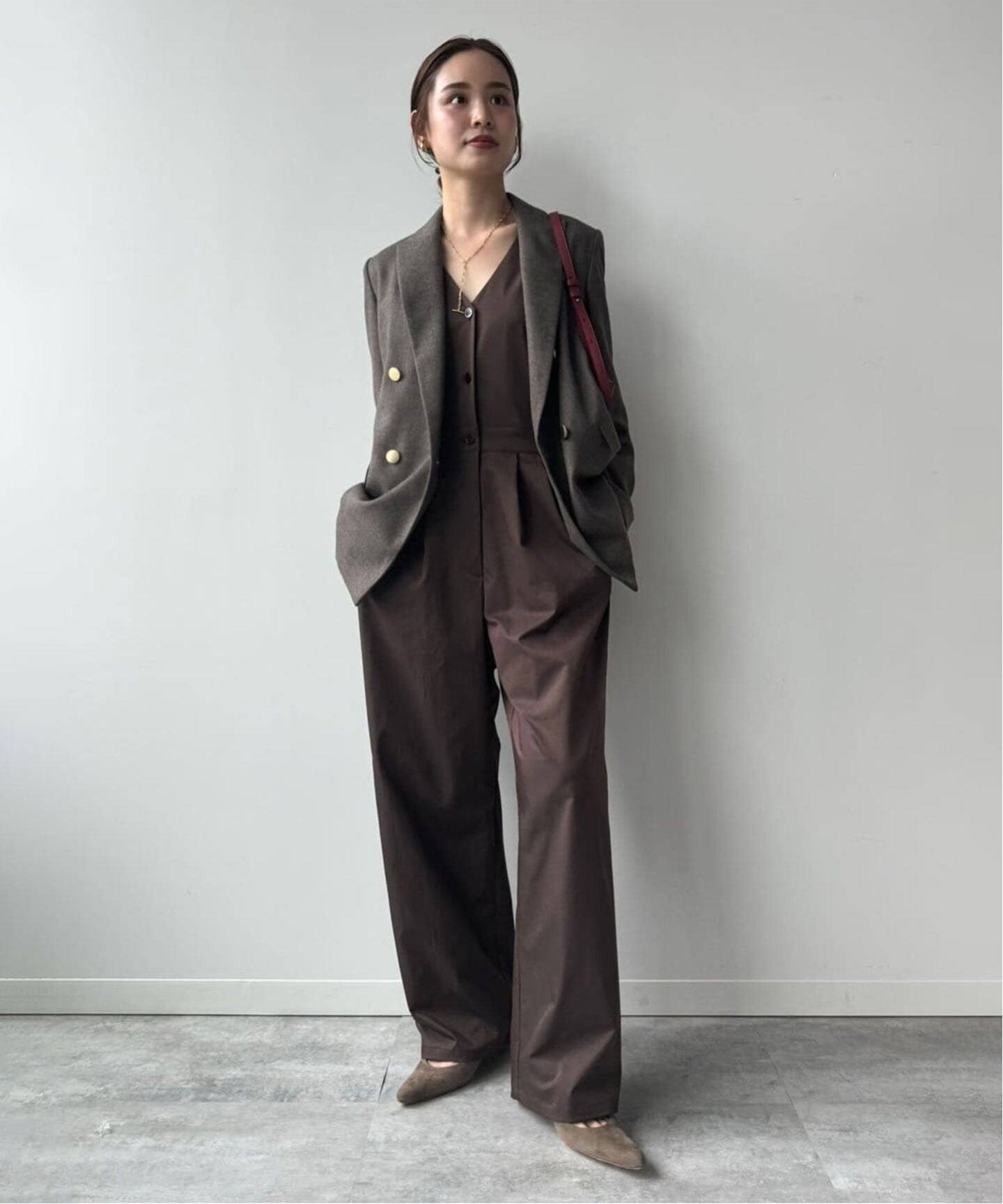 NOBLE｜《追加》《WEB・一部店舗カラー》ウールフラノピークドラペル