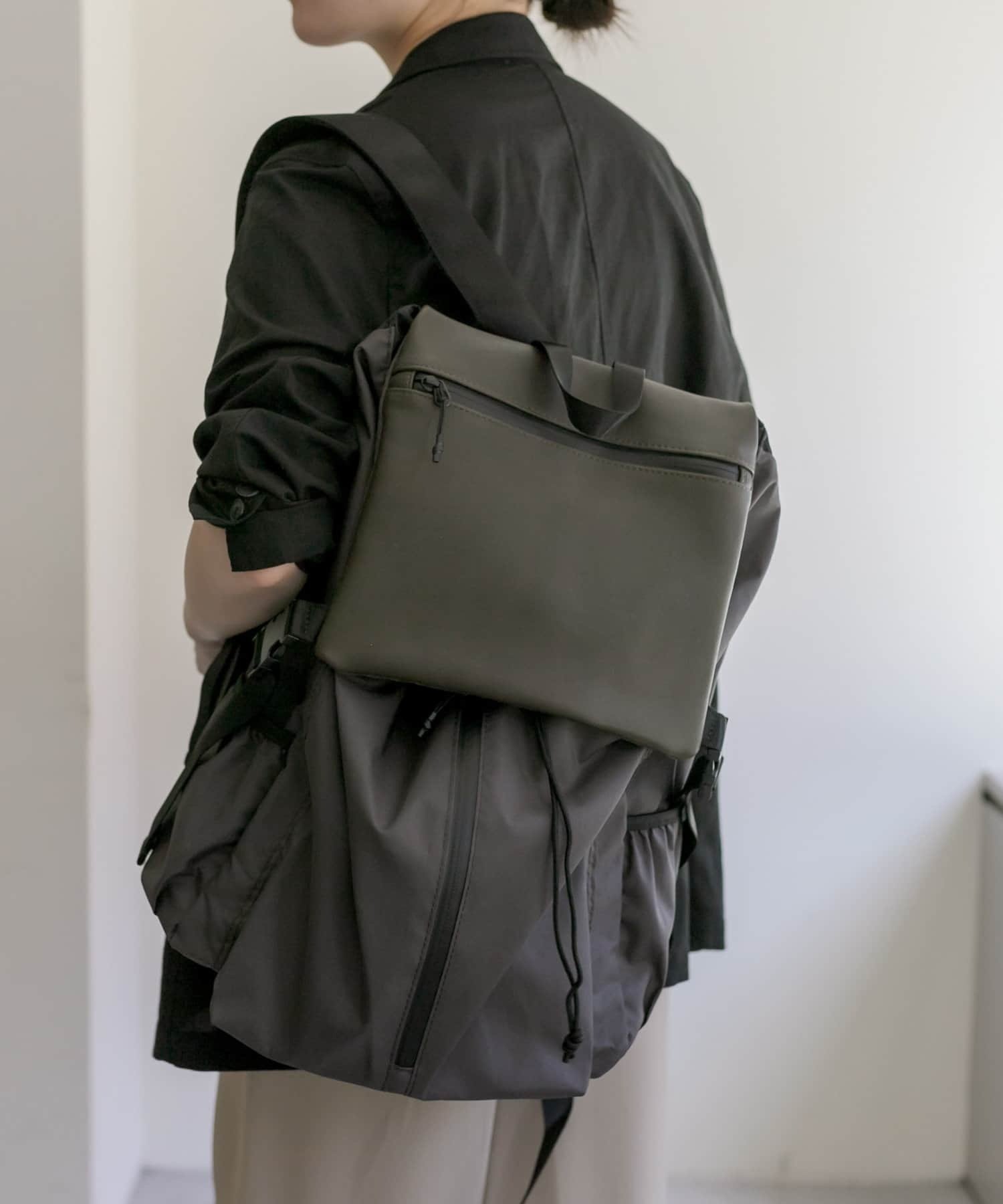 ear PAPILLONNER｜【BURLAPOUTFITTER×ear】レザーコンビライトリュック