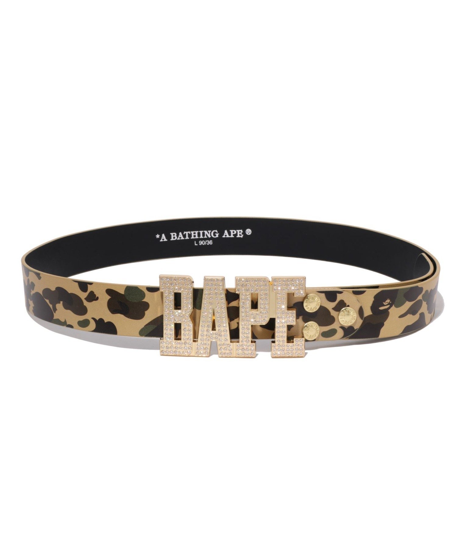 A BATHING APE｜1ST CAMO BAPE LEATHER BELT | Rakuten Fashion(楽天