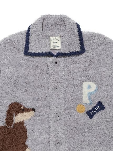 gelato pique｜【KIDS】ベビモコダックスフンドジャガードカーディガン