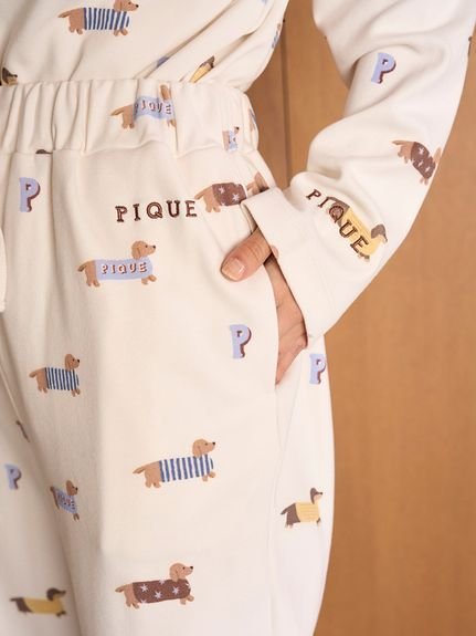 gelato pique｜ダックスフンド柄ロングパンツ | Rakuten Fashion(楽天