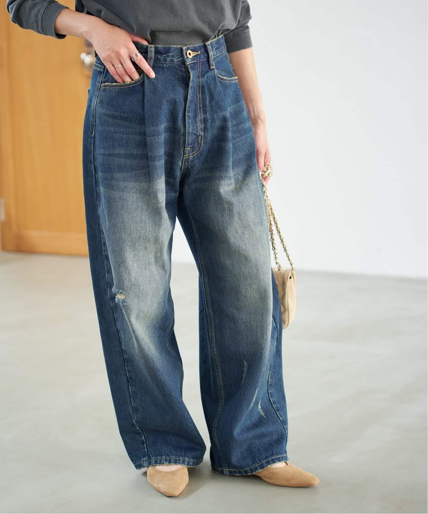 Spick & Span｜《WEB限定サイズ有り / 追加予約》5 1/2 TUCKBARREL