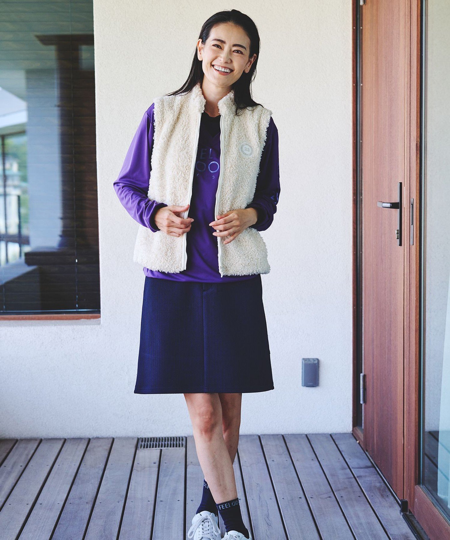 23区GOLF｜【WOMEN】ボアベスト | Rakuten Fashion(楽天ファッション