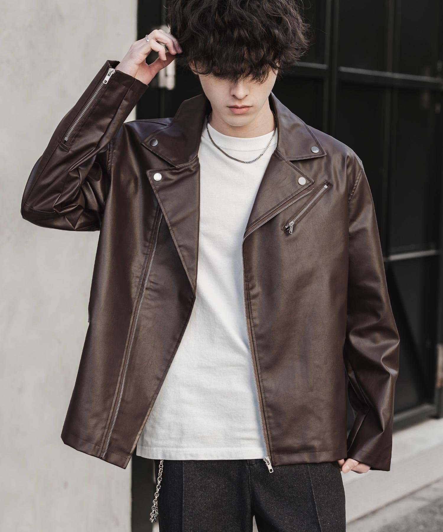 Rocky Monroe｜PUレザーダブルライダースジャケット | Rakuten Fashion