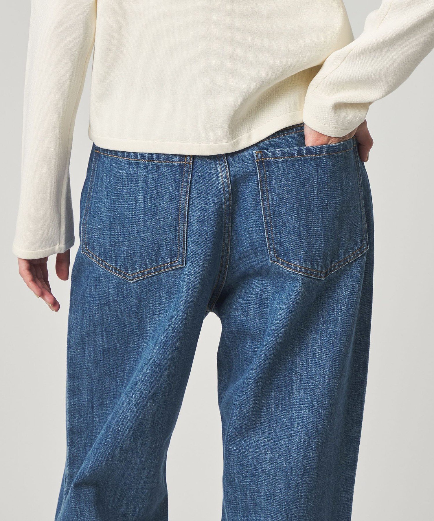 はむはむ　Steven Alan コットン デニム ストレート パンツ BEAUTY&YOUTH UNITED ARROWS｜<Steven Alan>コットン デニム