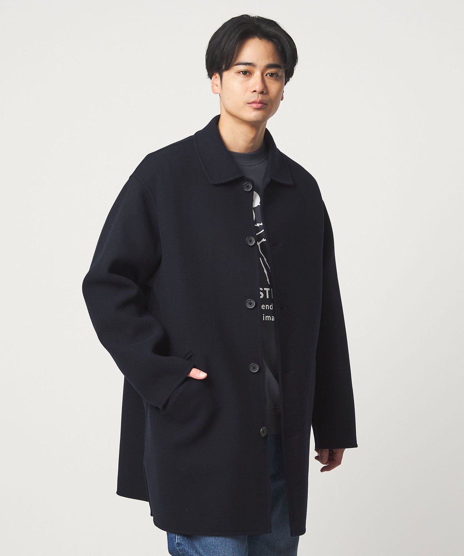 UNITED ARROWS green label relaxing｜ウールナイロン リバー ステン