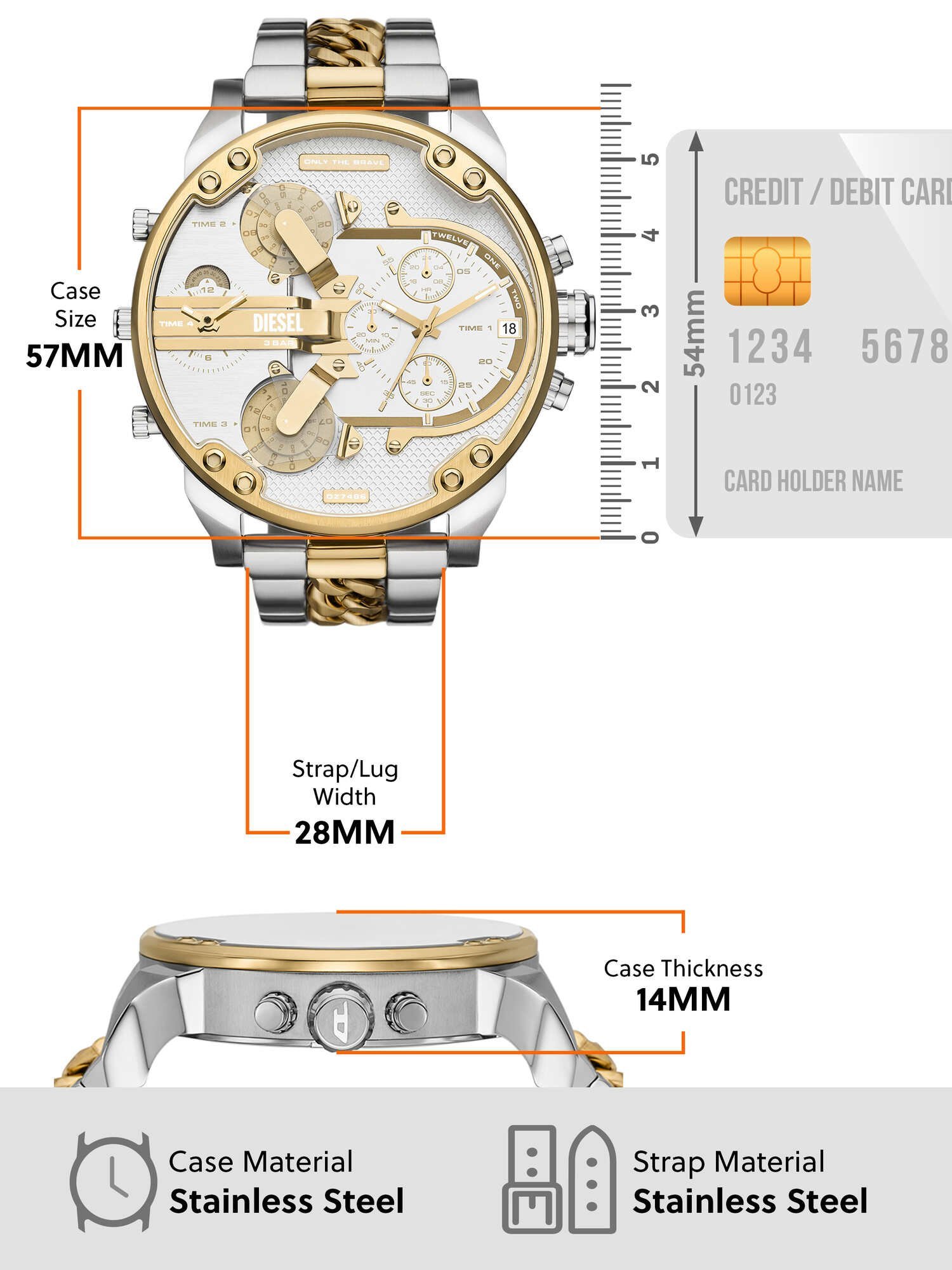 WATCH STATION INTERNATIONAL｜ディーゼル 腕時計 メンズ アナログ