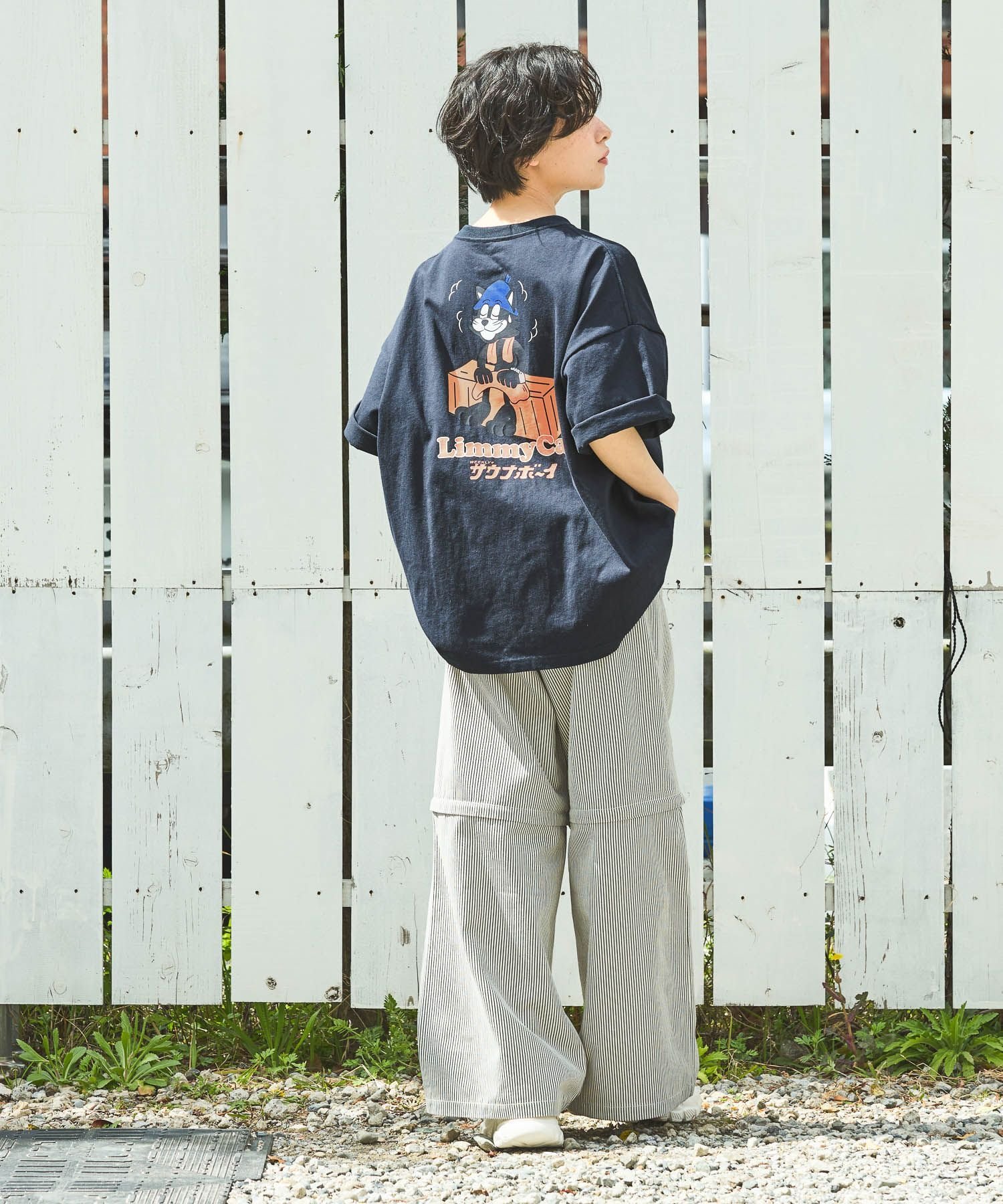 PAGEBOY｜【サウナボーイ×LIMMY CAT】トトノイLIMMY CAT Tシャツ