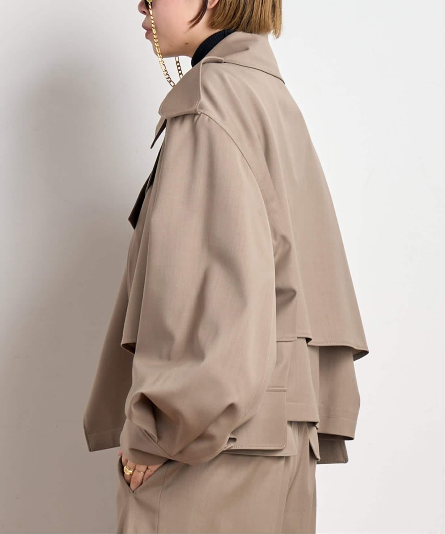 AP STUDIO｜【MINITZ/ミニッツ】別注SHORT TRENCH JACKET | Rakuten