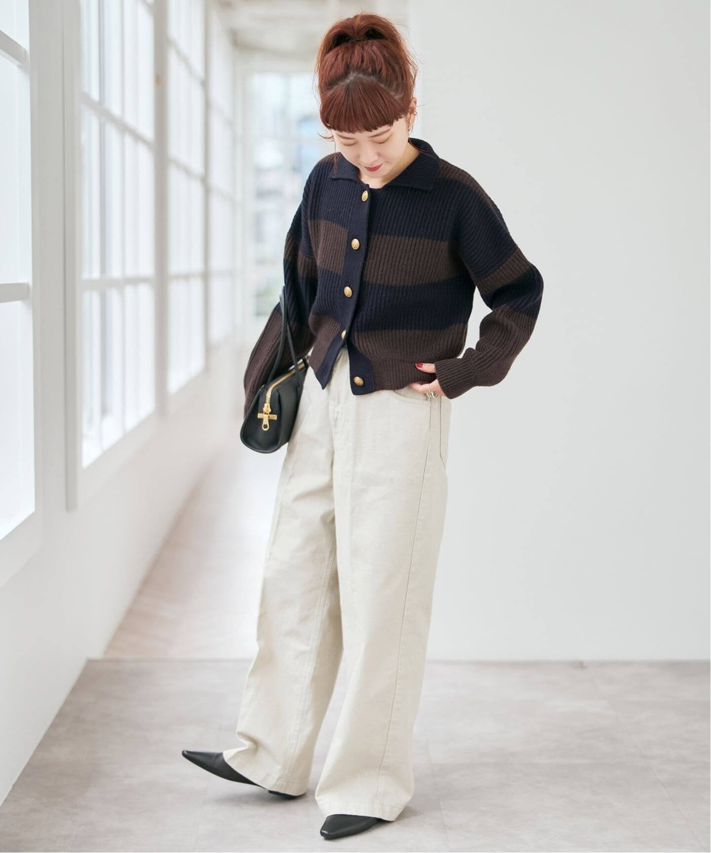 Spick & Span｜ラガーボーダーニットカーディガン | Rakuten Fashion