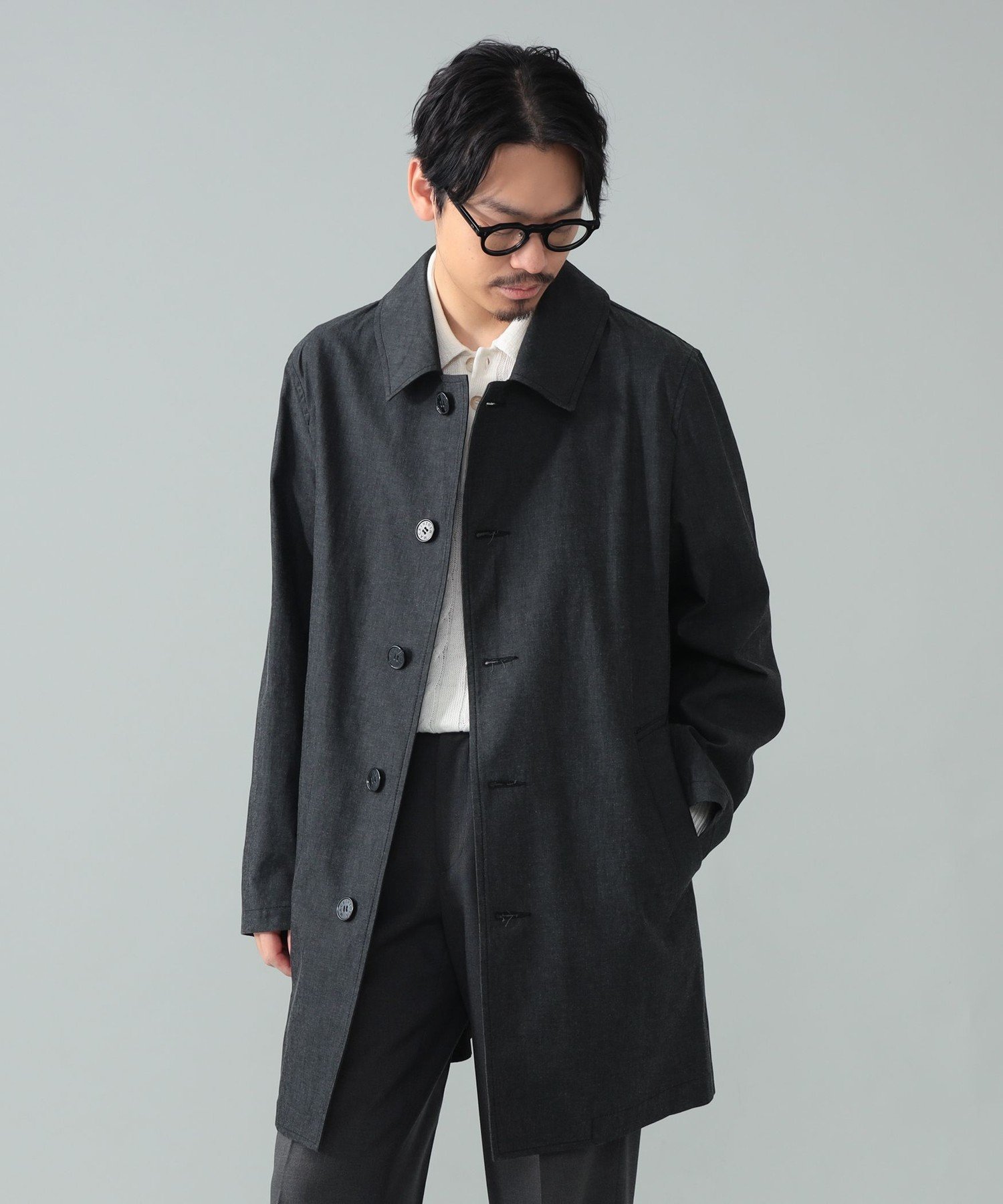 BEAMS MEN｜【別注】MACKINTOSH / DUNKELD SHORT デニム ステンカラー