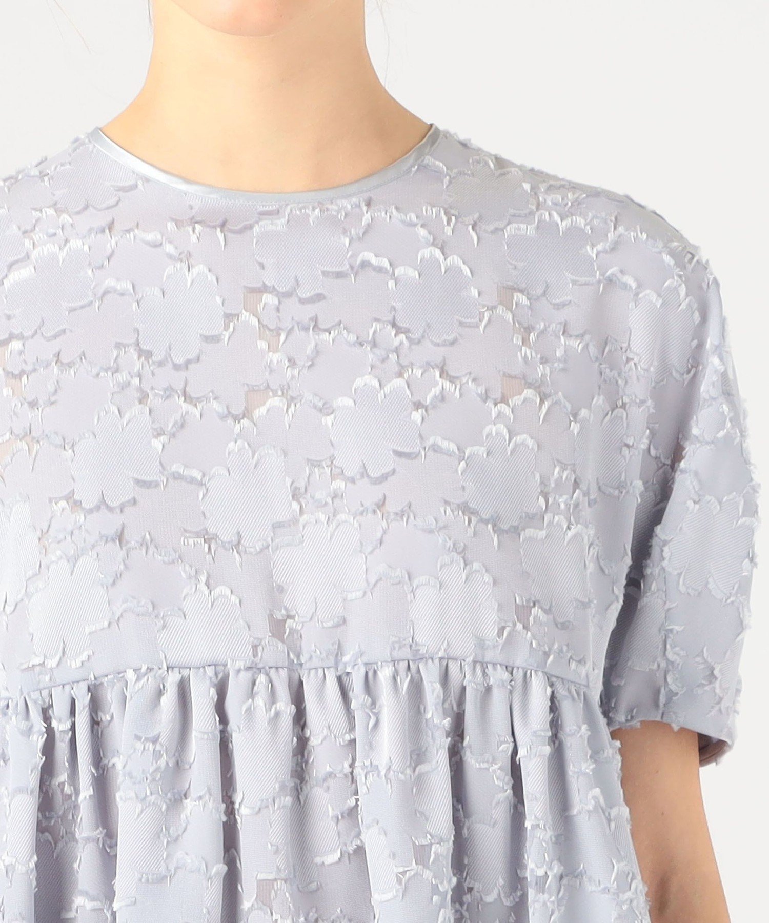 TOMORROWLAND｜マーガレットカットジャカード ウエストギャザー