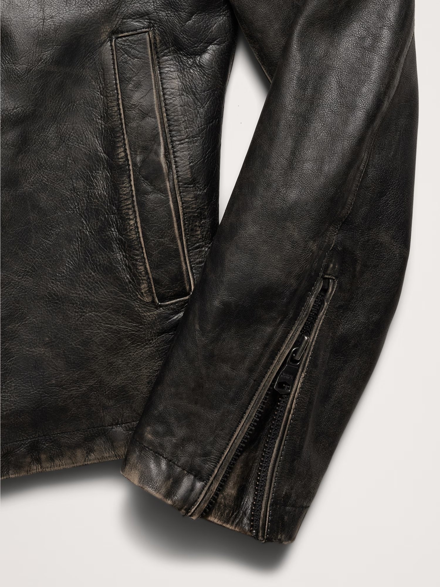 BANANA REPUBLIC｜(M)レザー バイカージャケット | Rakuten Fashion