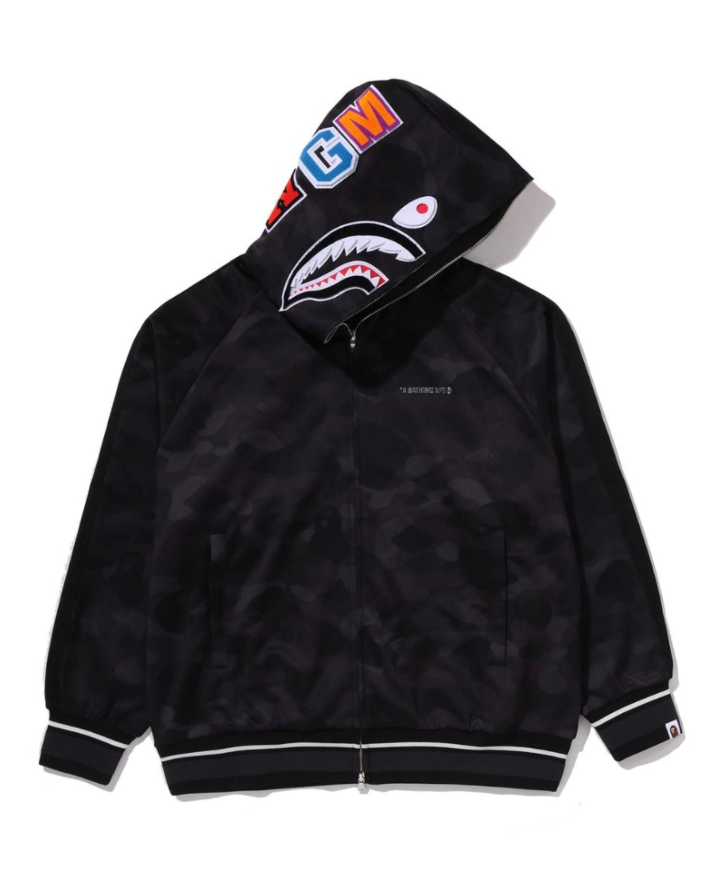 A BATHING APE｜COLOR CAMO SHARK RELAXED FIT HOODIE TRACK JACKET