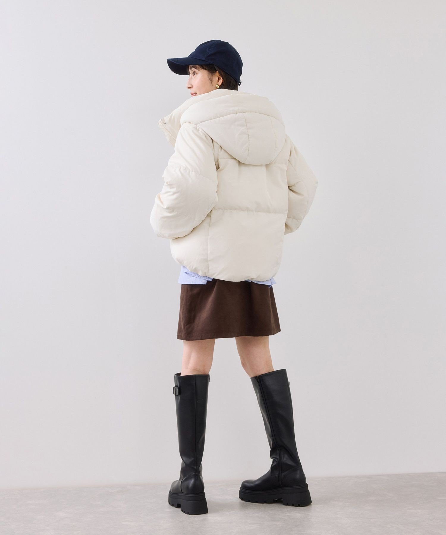 VIS｜【アウター総選挙3位】フード取り外し可能軽量ダウンブルゾン