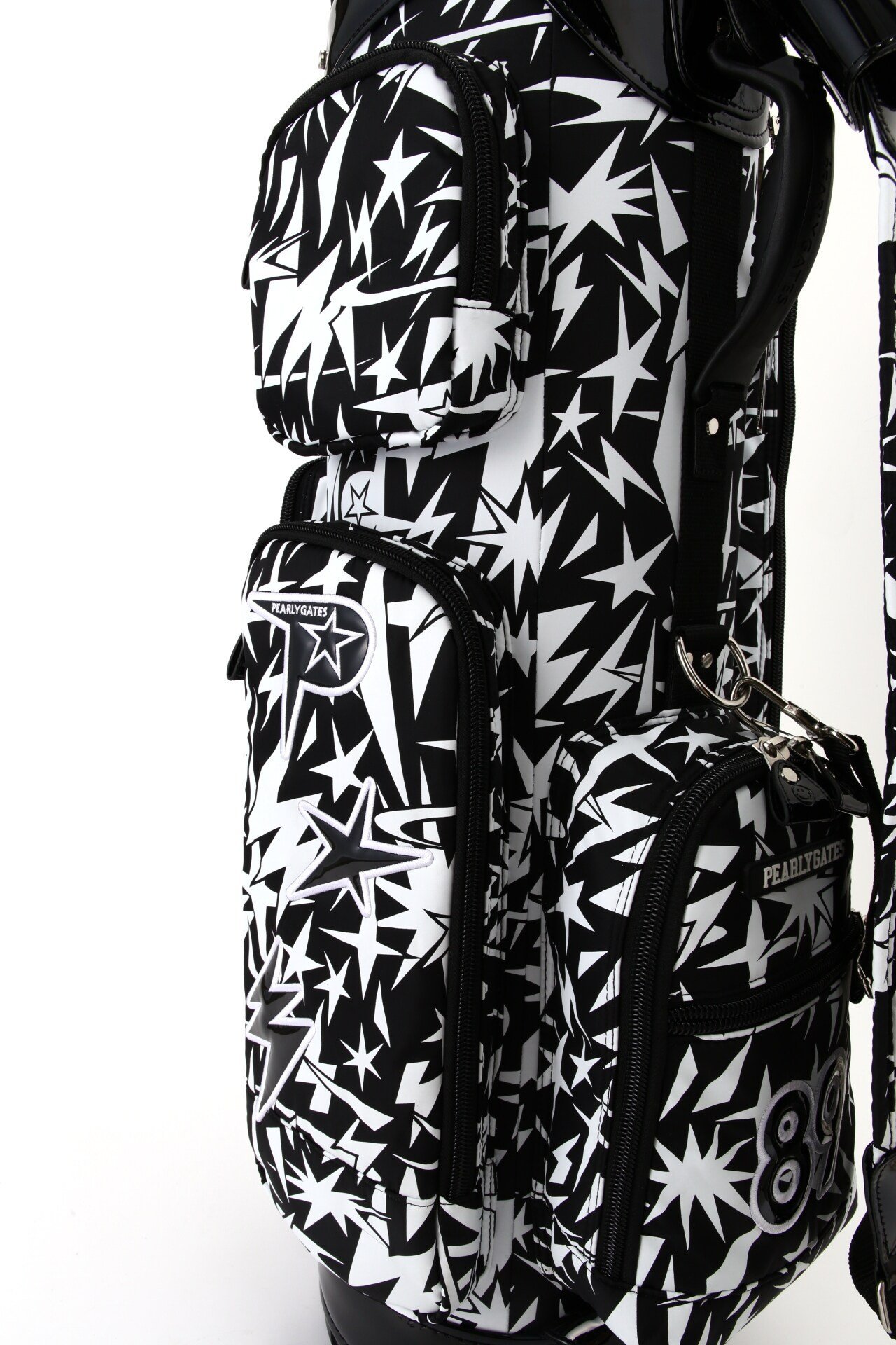 PEARLY GATES ゴルフバッグ 星柄 PEARLY GATES｜キャディバッグ <ギザ星柄> (46インンチ対応)(9型