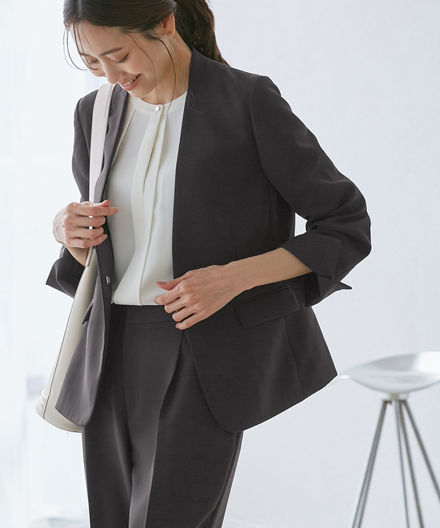 ROPE' PICNIC｜360°ウルトラストレッチ ノーカラージャケット/UVカット