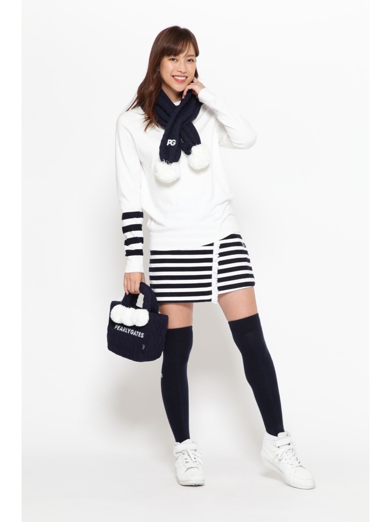 楽天市場】PEARLY GATES ケーブルニット梵天付きカートバッグ