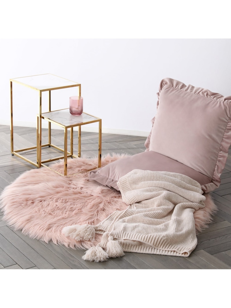 楽天市場】Francfranc コンパクト座椅子 カラン フロアチェア S ピンク