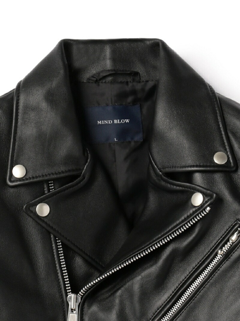 楽天市場】MIND BLOW ダブルライダースレザージャケット メンズ ビギ