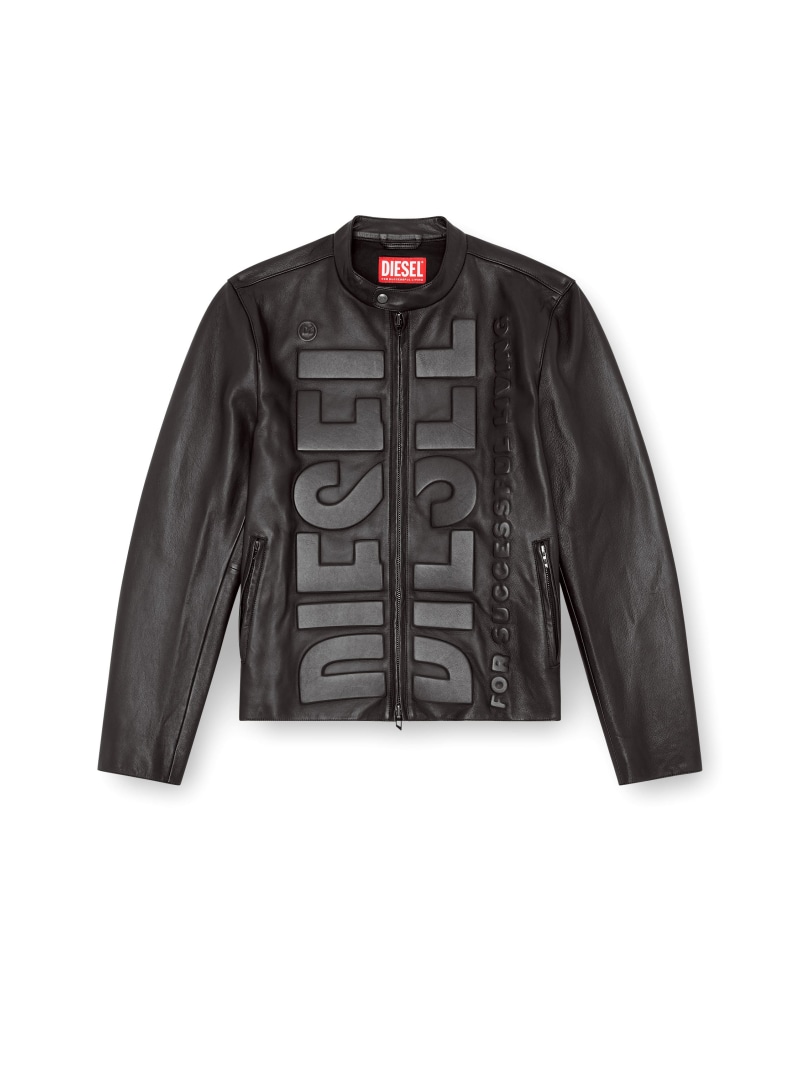楽天市場】【SALE／52%OFF】DIESEL メンズ レザージャケット ロゴ