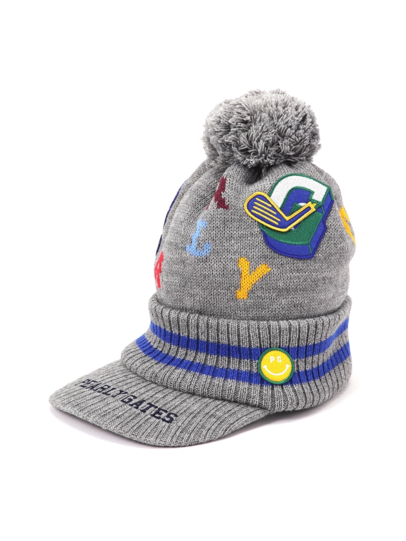 パーリーゲイツ 星マークつば付きニットワッチ&レッグウォーマー