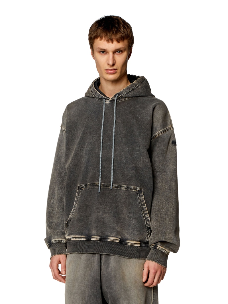 楽天市場】DIESEL メンズ スウェット パーカー デニム D-UM-RIB TRACK